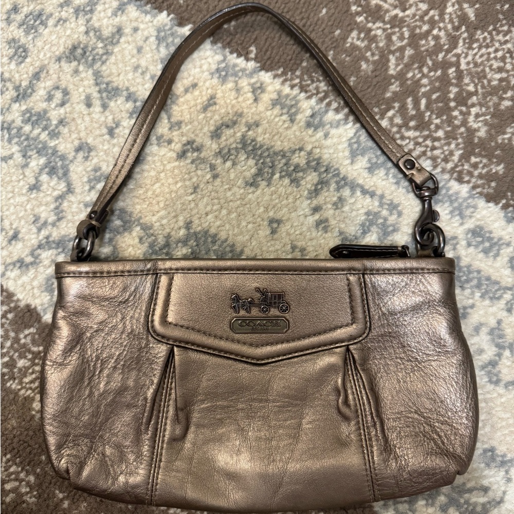 Authentic coach shoulder bag/wristlet